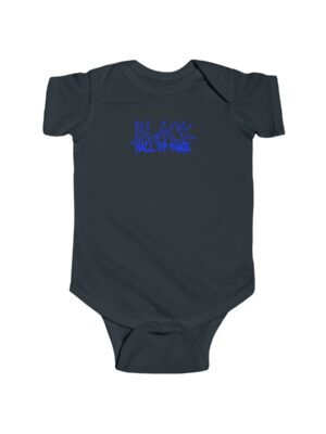Infant Black hall of fame Bodysuit "BLUE LOGO"